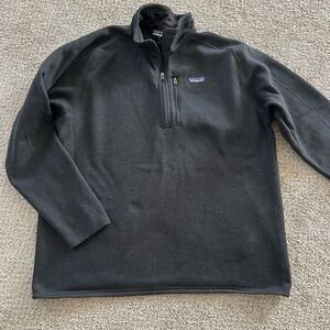 Patagonia Men's Black Zip-Up Sweater